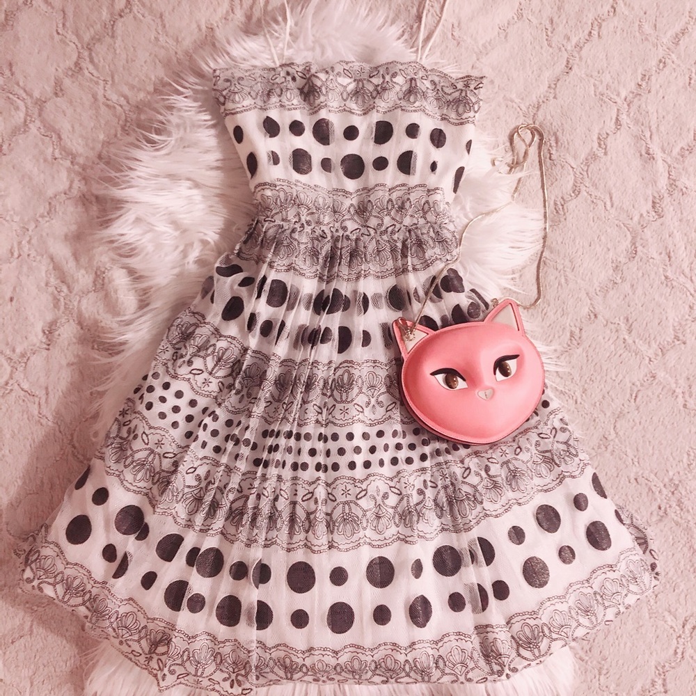 Vintage inspired 50s lace and tulle party dress